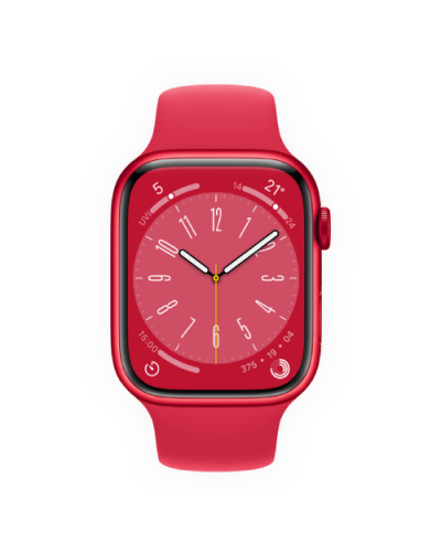 Apple Watch Series 8 45mm (PRODUCT)RED Aluminium Case with (PRODUCT)RED Sport Band (MNP43)