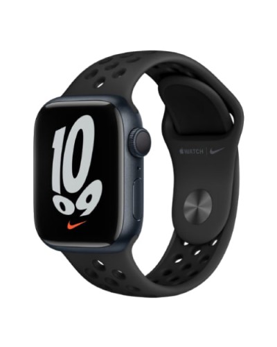 Apple Watch Nike Series 7 GPS 41mm Midnight Aluminium Case with Anthracite/Black Nike Sport Band (MKN43)