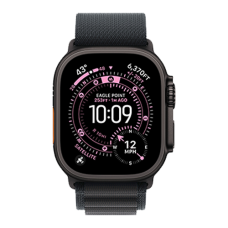 Apple Watch Ultra 3 GPS + Cellular, 49mm Black Titanium Case with Black Alpine Loop - Small (MF0Q4)