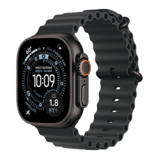 Apple Watch Ultra 3 GPS + Cellular, 49mm Black Titanium Case with Black Ocean Band (MF0J4)
