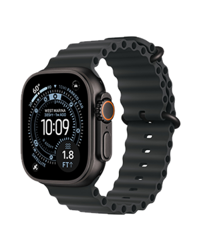 Apple Watch Ultra 3 GPS + Cellular, 49mm Black Titanium Case with Black Ocean Band (MF0J4)
