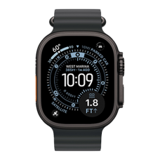 Apple Watch Ultra 3 GPS + Cellular, 49mm Black Titanium Case with Black Ocean Band (MF0J4)