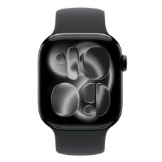 Apple Watch Series 11 GPS 42mm Jet Black Aluminium Case with Black Solo Loop Size 5 (MEW04+MY7U3)