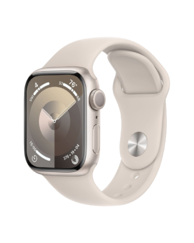 Apple Watch Series 9 41mm GPS Starlight Aluminum Case with Starlight Sport Band (M/L) MR8U3