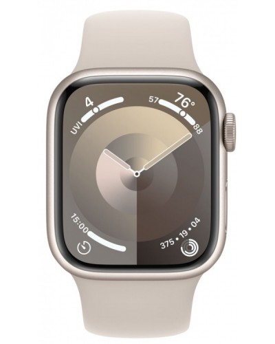 Apple Watch Series 9 41mm GPS Starlight Aluminum Case with Starlight Sport Band (M/L) MR8U3