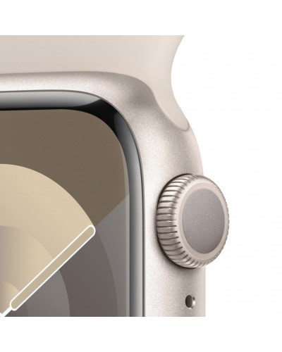 Apple Watch Series 9 41mm GPS Starlight Aluminum Case with Starlight Sport Band (M/L) MR8U3