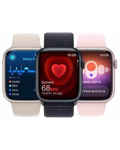 Apple Watch Series 9 41mm GPS Starlight Aluminum Case with Starlight Sport Band (M/L) MR8U3