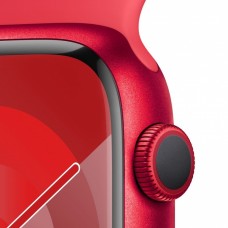 Apple Watch Series 9 41mm GPS (PRODUCT)RED Aluminum Case with Red Sport Band (M/L) MRXH3