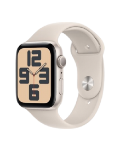 Apple Watch Series 10 GPS 46mm Rose Gold Aluminium Case with Light Blush Sport Band - S/M (MWWT3)