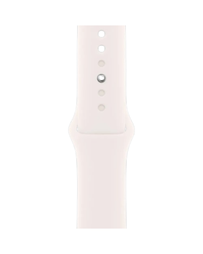 Apple Watch SE 3 GPS, 44mm Starlight Aluminum Case with Starlight Sport Band - S/M (MEHG4)