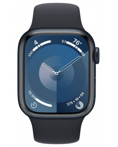Apple Watch Series 9 45mm GPS Midnight Aluminum Case with Midnight Sport Band (M/L) MR9A3