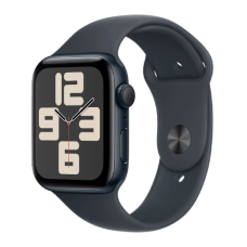Apple Watch Series SE 2024 GPS 44mm Midnight Aluminium Case with Midnight Sport Band - S/M (MXEJ3)