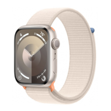 Apple Watch Series 9 GPS 41mm Starlight Aluminum Case with Starlight Sport Loop (MR8V3)