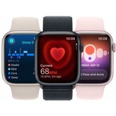 Apple Watch Series 9 GPS 41mm Starlight Aluminum Case with Starlight Sport Loop (MR8V3)