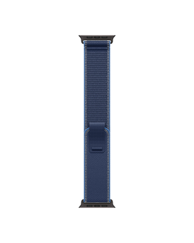 Apple Watch Ultra 3 GPS + Cellular, 49mm Black Titanium Case with Blue/Bright Blue Trail Loop - S/M
