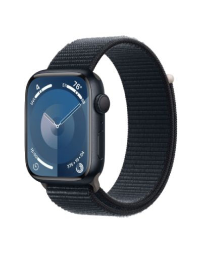 Apple Watch Series 9 GPS 41mm Midnight Aluminum Case with Midnight Sport Loop (MR8Y3)