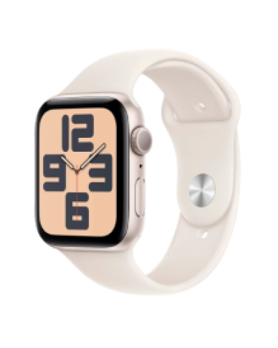 Apple Watch Series 10 GPS 46mm Rose Gold Aluminium Case with Light Blush Sport Band - S/M (MWWT3)