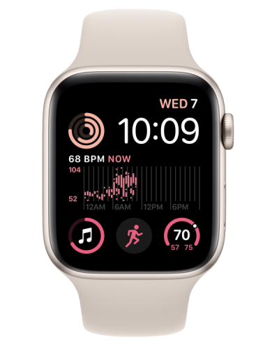 Apple Watch SE 2 40mm Starlight Aluminium Case with Starlight Sport Band (MNJP3) бу