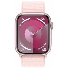 Apple Watch Series 9 GPS 41mm Pink Aluminum Case with Light Pink Sport Loop (MR953)