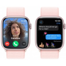 Apple Watch Series 9 GPS 41mm Pink Aluminum Case with Light Pink Sport Loop (MR953)