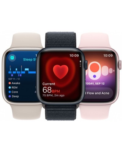 Apple Watch Series 9 GPS 41mm Pink Aluminum Case with Light Pink Sport Loop (MR953)