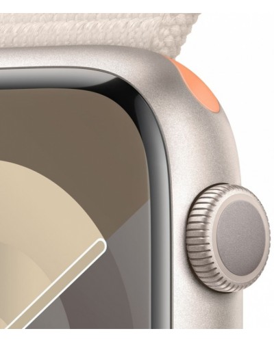 Apple Watch Series 9 GPS 45mm Starlight Aluminum Case with Starlight Sport Loop (MR983)