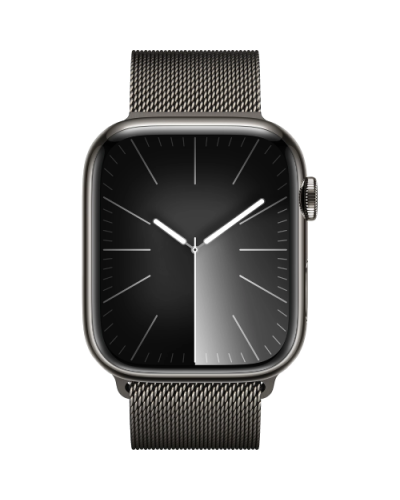Apple Watch Series 9 GPS + LTE  41mm Graphite Stainless Steel Case with Graphite Milanese Loop (MRJA3)