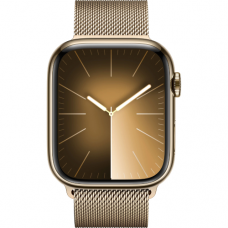 Apple Watch Series 9 GPS + LTE  45mm Gold Stainless Steel Case with Gold Milanese Loop (MRMU3)