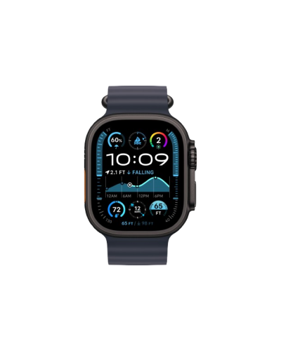 Apple Watch Ultra 2 49mm Black Titanium Case with Navy Ocean Band 2024 (MYTC3/ MYPA3)