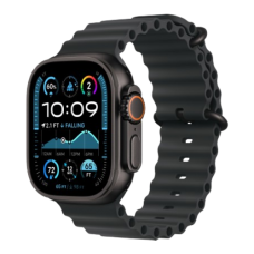 Apple Watch Ultra 2 49mm Black Titanium Case with Black Ocean Band 2024 (MX4P3)