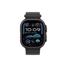 Apple Watch Ultra 2 49mm Black Titanium Case with Black Ocean Band 2024 (MX4P3)