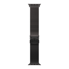 Apple Watch Ultra 2 49mm Black Titanium Case with Black Titanium Milanese Loop (Medium) 2024 (MX5U3)