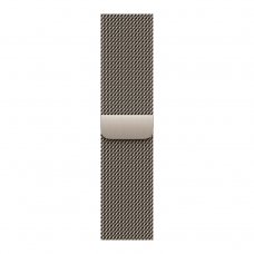 Apple Watch Series 11 42mm Natural Titanium Case with Natural Milanese Loop (MF8P4)