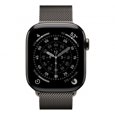 Apple Watch Series 11 42mm Slate Titanium Case with Slate Milanese Loop (MF8U4)
