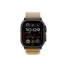 Apple Watch Ultra 2 49mm Black Titanium Case with Tan Alpine Loop (Medium) 2024 (MYTF3/ MYQ13)