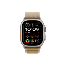 Apple Watch Ultra 2 49mm Natural Titanium Case with Tan Alpine Loop (Medium) 2024 (MX4F3)