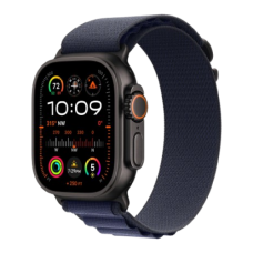 Apple Watch Ultra 2 49mm Black Titanium Case with Navy Alpine Loop (Large) 2024 (MYTF3/ MYPY3)