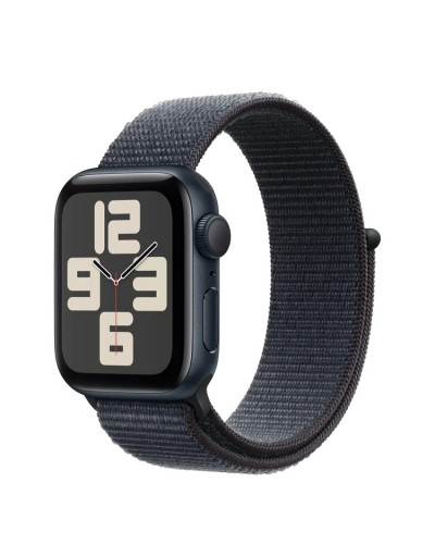 Apple Watch SE 2 GPS 40mm Midnight Aluminium Case w. Ink Sport Loop (MXEA3)