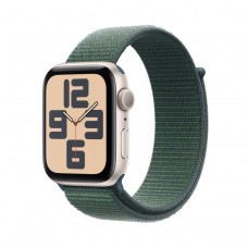 Apple Watch SE 2 GPS 40mm Starlight Aluminium Case w. Lake Green Sport Loop (MXEH3)