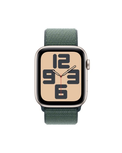 Apple Watch SE 2 GPS 40mm Starlight Aluminium Case w. Lake Green Sport Loop (MXEH3)