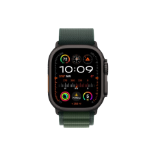 Apple Watch Ultra 2 49mm Black Titanium Case with Dark Green Alpine Loop (Small) 2024 (MX4Q3)
