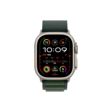 Apple Watch Ultra 2 49mm Natural Titanium Case with Dark Green Alpine Loop (Medium) 2024 (MYT33/ MXMV3)