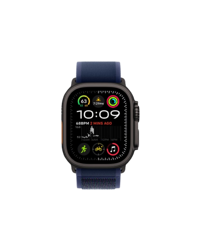 Apple Watch Ultra 2 49mm Black Titanium Case with Blue Trail Loop S/M 2024 (MYTJ3/ MYQ73)