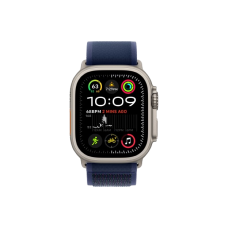 Apple Watch Ultra 2 49mm Natural Titanium Case with Blue Trail Loop S/M 2024 (MX4J3)