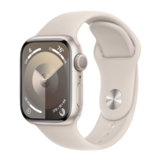 Apple Watch Series 9 41mm GPS Starlight Aluminum Case with Starlight Sport Band (S/M) MR8T3