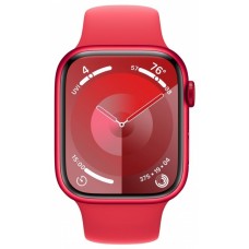 Apple Watch Series 9 41mm GPS (PRODUCT)RED Aluminum Case with Red Sport Band (S/M) MRXG3
