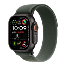 Apple Watch Ultra 2 49mm Black Titanium Case with Green Trail Loop M/L 2024 (MYTJ3/ MYQ43)