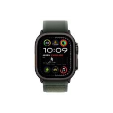Apple Watch Ultra 2 49mm Black Titanium Case with Green Trail Loop M/L 2024 (MYTJ3/ MYQ43)