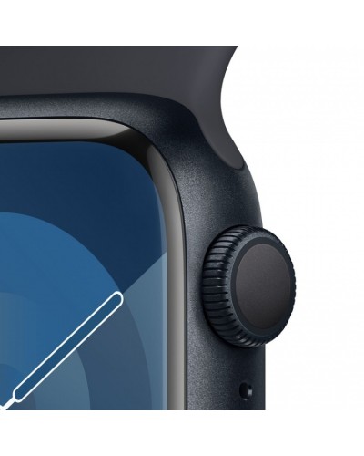 Apple Watch Series 9 41mm GPS Midnight Aluminum Case with Midnight Sport Band (S/M) MR8W3