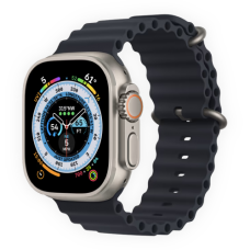 Apple Watch Ultra 49mm Titanium Case with Midnight Ocean Band (MQFK3) бу